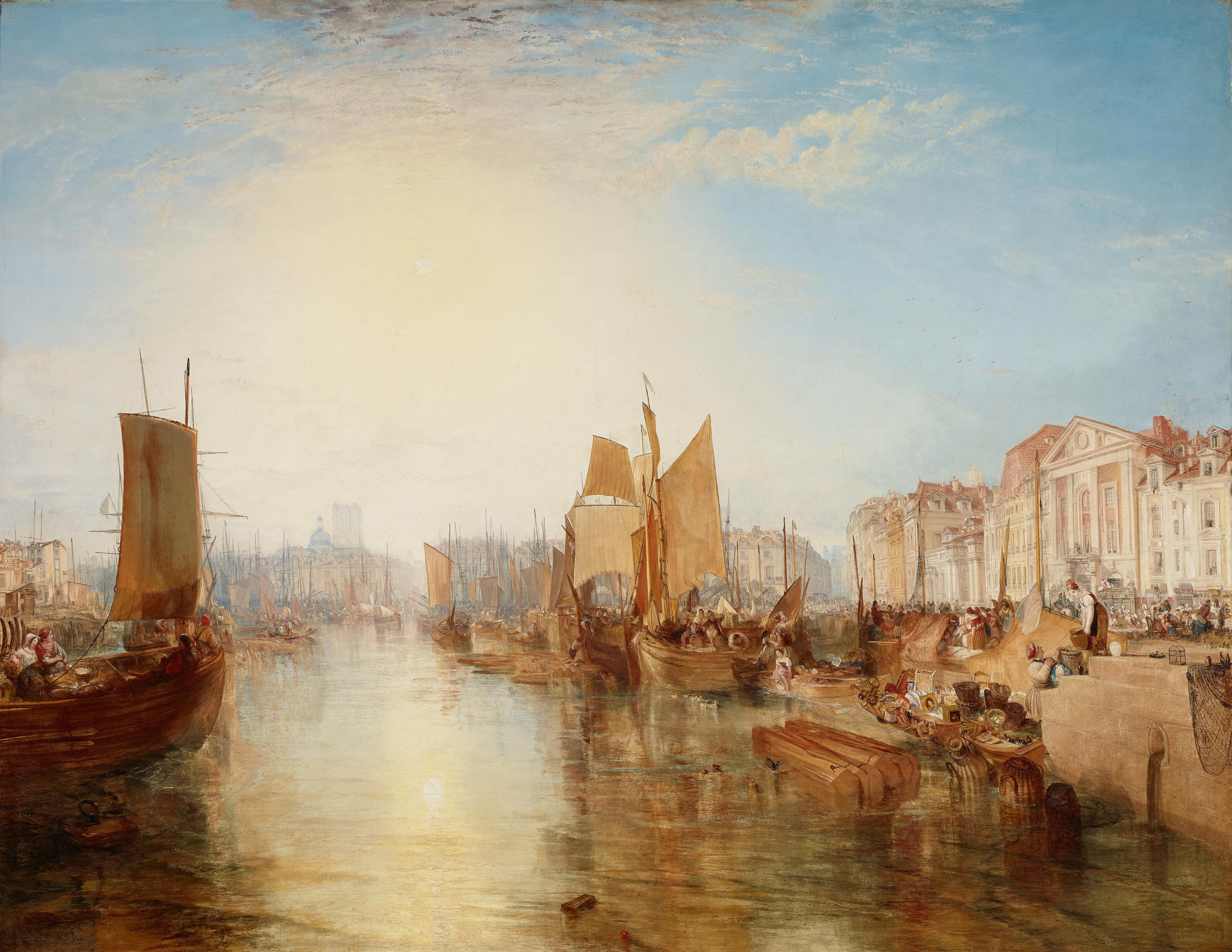 The Harbour of Dieppe by J. M. W. Turner